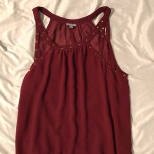 Red dressy tank from Charlotte Russe